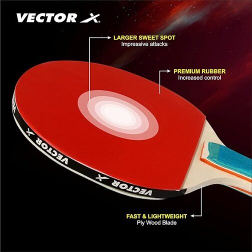 VECTOR X TABLE TENNIS BAT SET WITH BALL